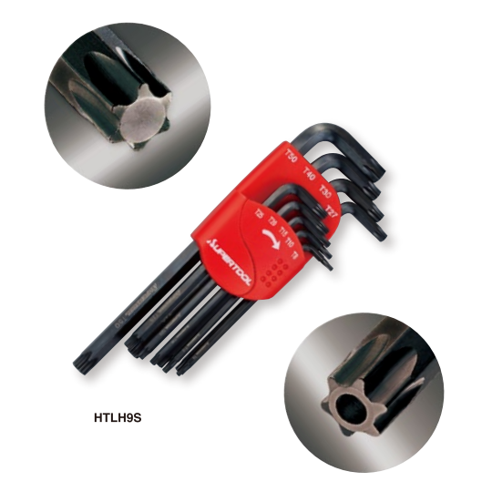 1 Bộ lục giác thân dài HTLH9S Super tool Bộ lục giác sao SUPERTOOL HTLH9S